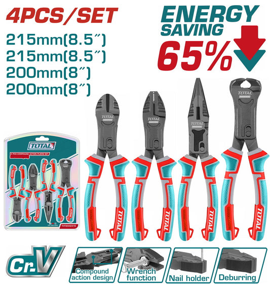 Total 4pc pliers set