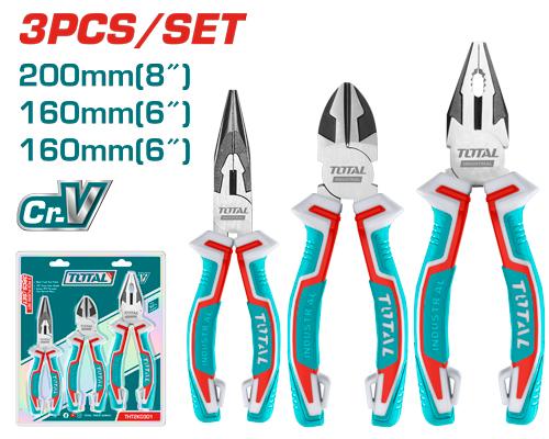 Total 3 pc pliers set