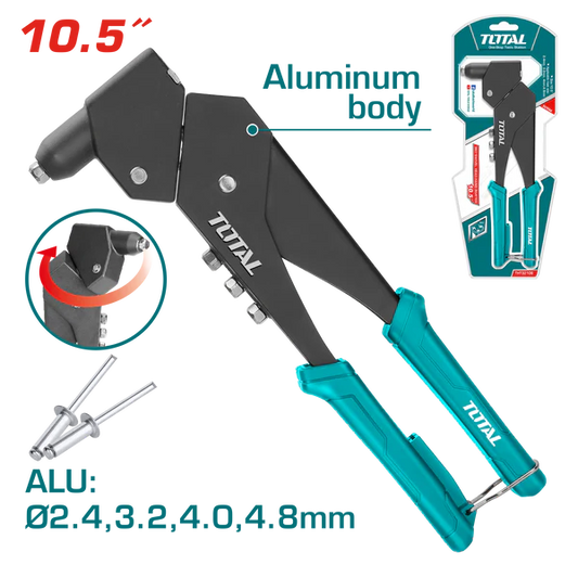 Total 360 degree swivel head hand riveter