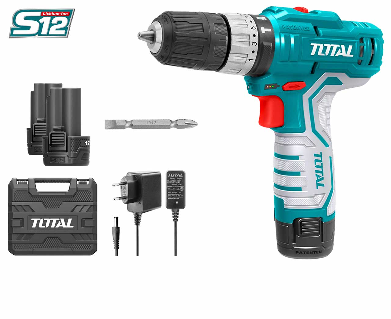 total 12v impact drill / hammer mode