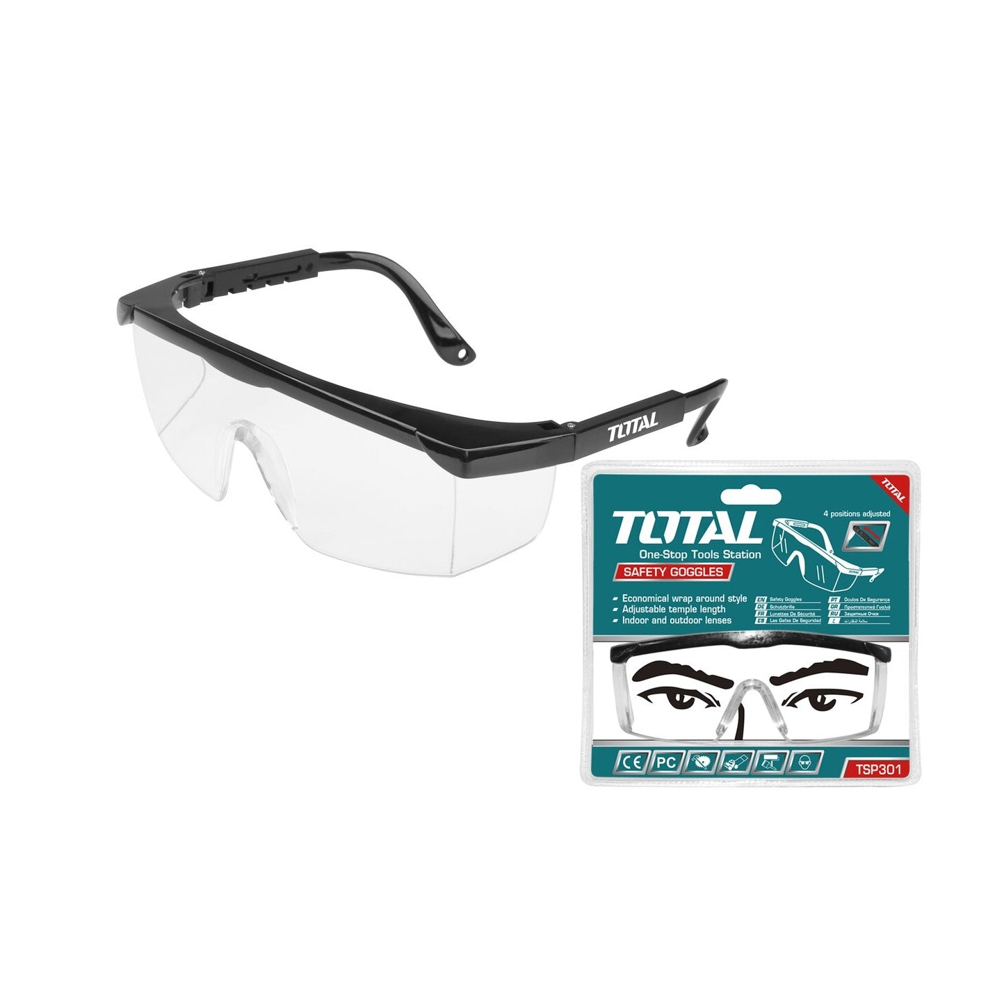 Total safety  glasses