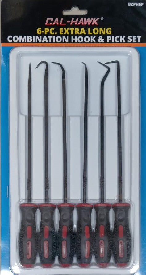 6pc extra long combination hook and pick set