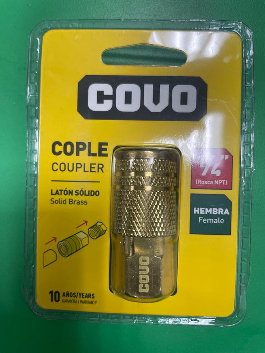 Covo Coupler Solid Brass