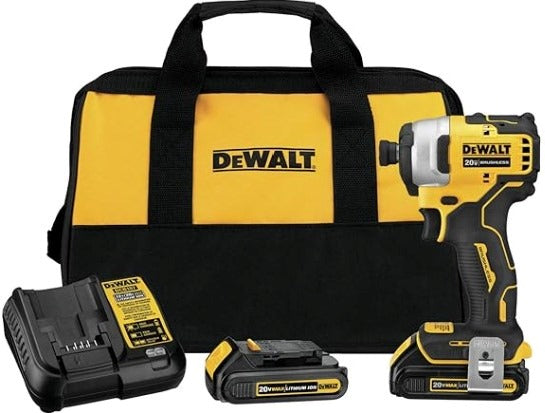 Dewalt 20V atomic compact series DCF809C2 1/4 inch impact driver