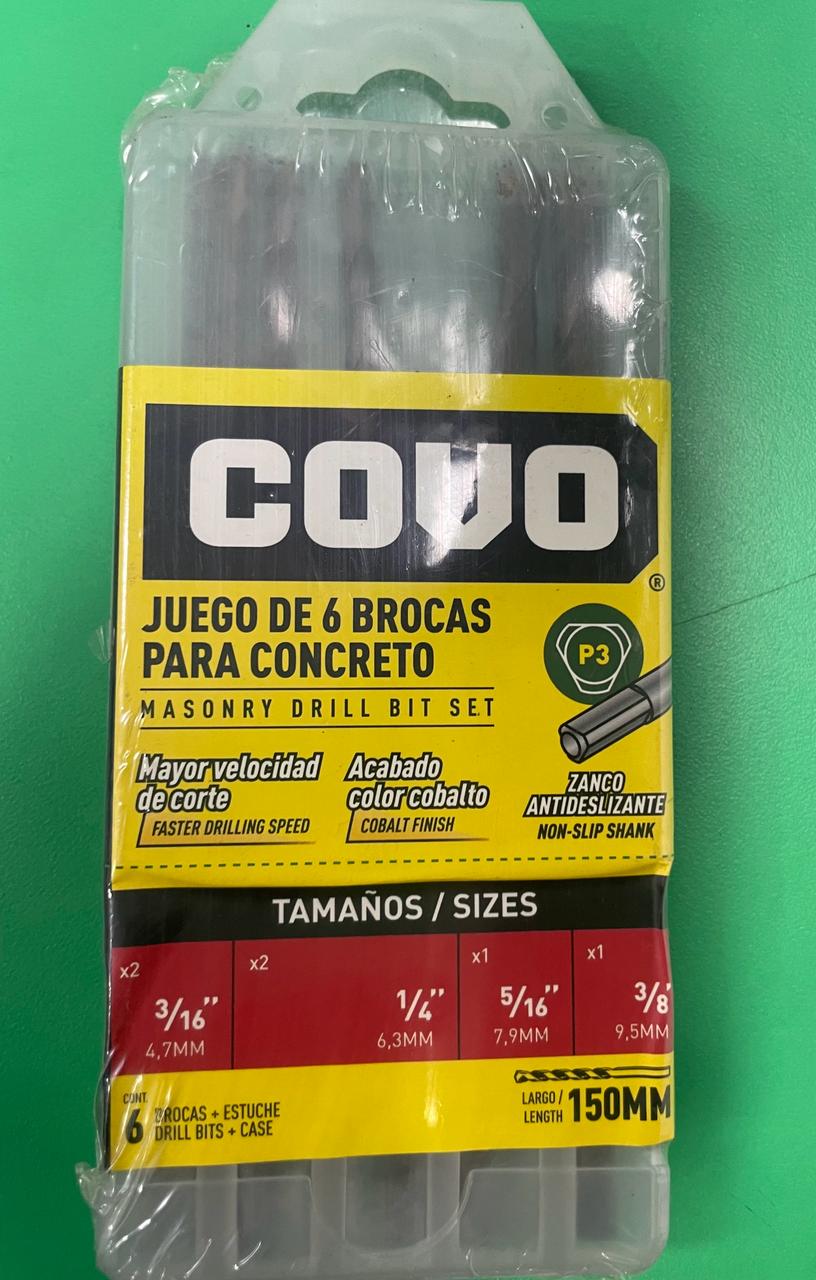 Covo masonry Drill Bit Set