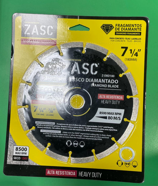 Zasc segmented concrete cutting disc