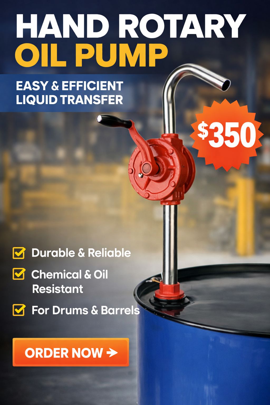 Manual Hand rotary Pump