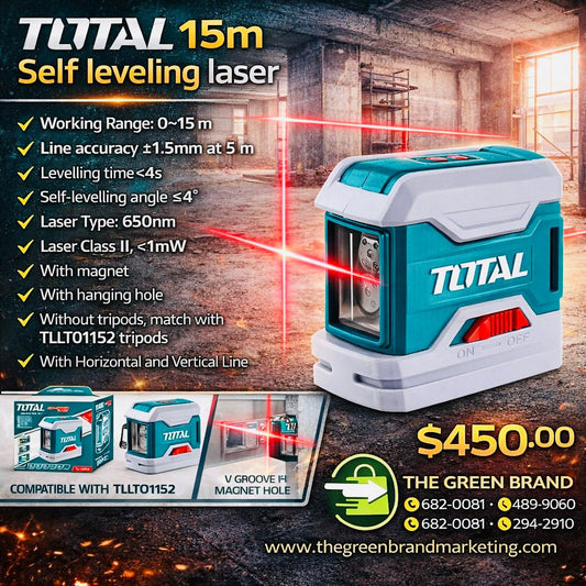 Total 15M SELF LEVELING LASER