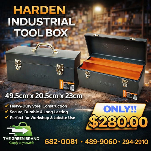 Harden industrial tool box metal 49.5cm x 20.5cm x 23cm