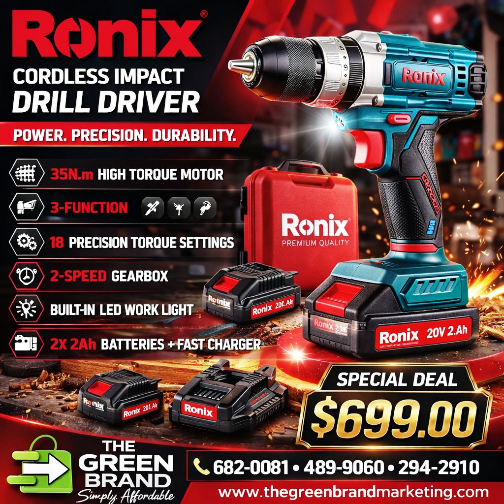 RONIX CORDLESS IMPACT DRILL