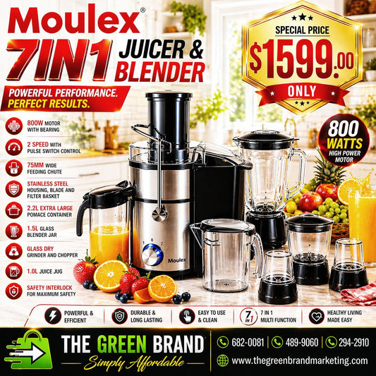 Moulex 7 in 1 Juicer and Blender (Commercial Grade)