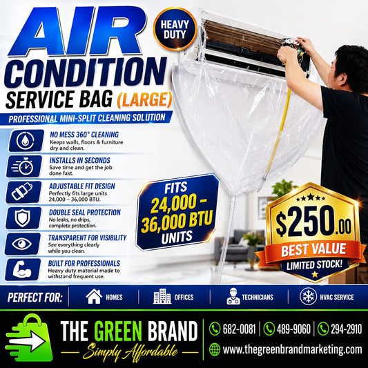 Air Condition Service bag Large 24000 BTU  to 36000 BTU