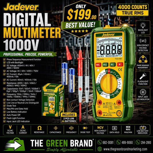 Jadever Digital multimeter 1000V