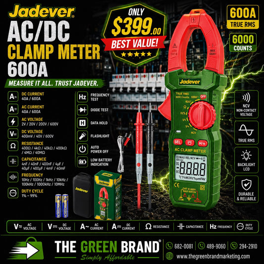 Jadever AC/DC Clamp meter 600A