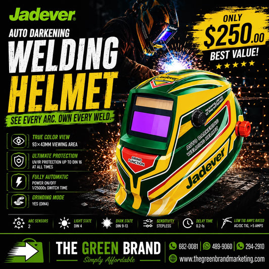 Jadever Auto darkening welder helmet shade 9 - 13
