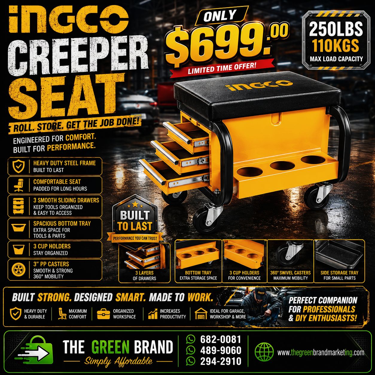 Ingco Seat Creeper