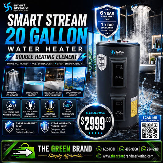 Smart Stream 20 Gallon Water Heater
