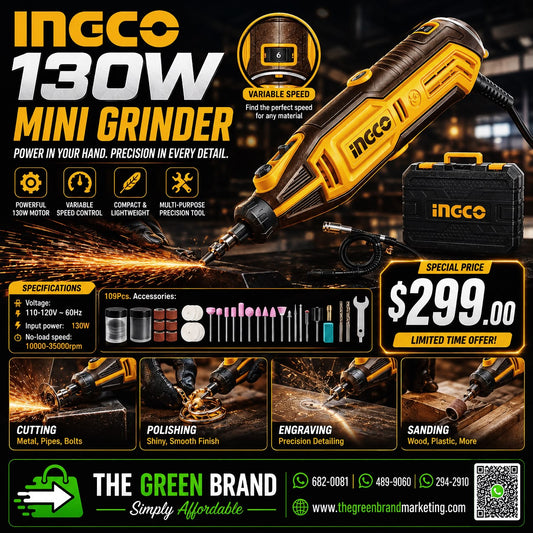 Ingco 130W mini grinder