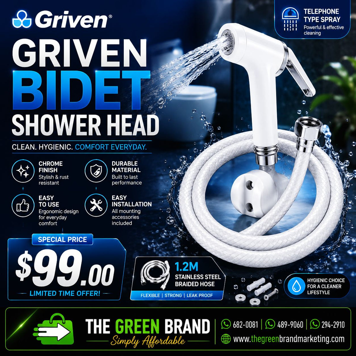 Griven Bidet Shower Head