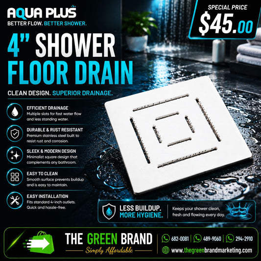 Aqua Plus 4" Shower Floor Drain