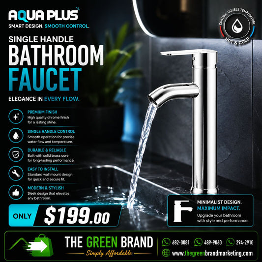 Aqua Plus Single Handle Bathroom Faucet