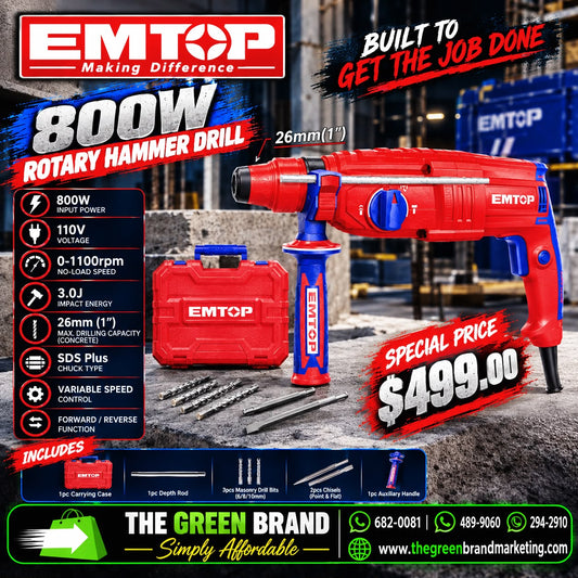 Emtop Rotary hammer 800W