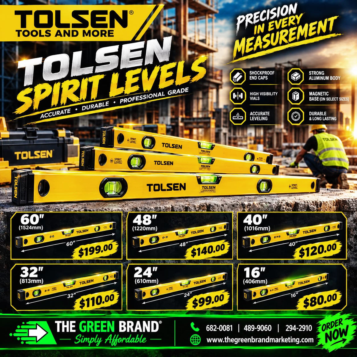 Tolsen Spirit Level