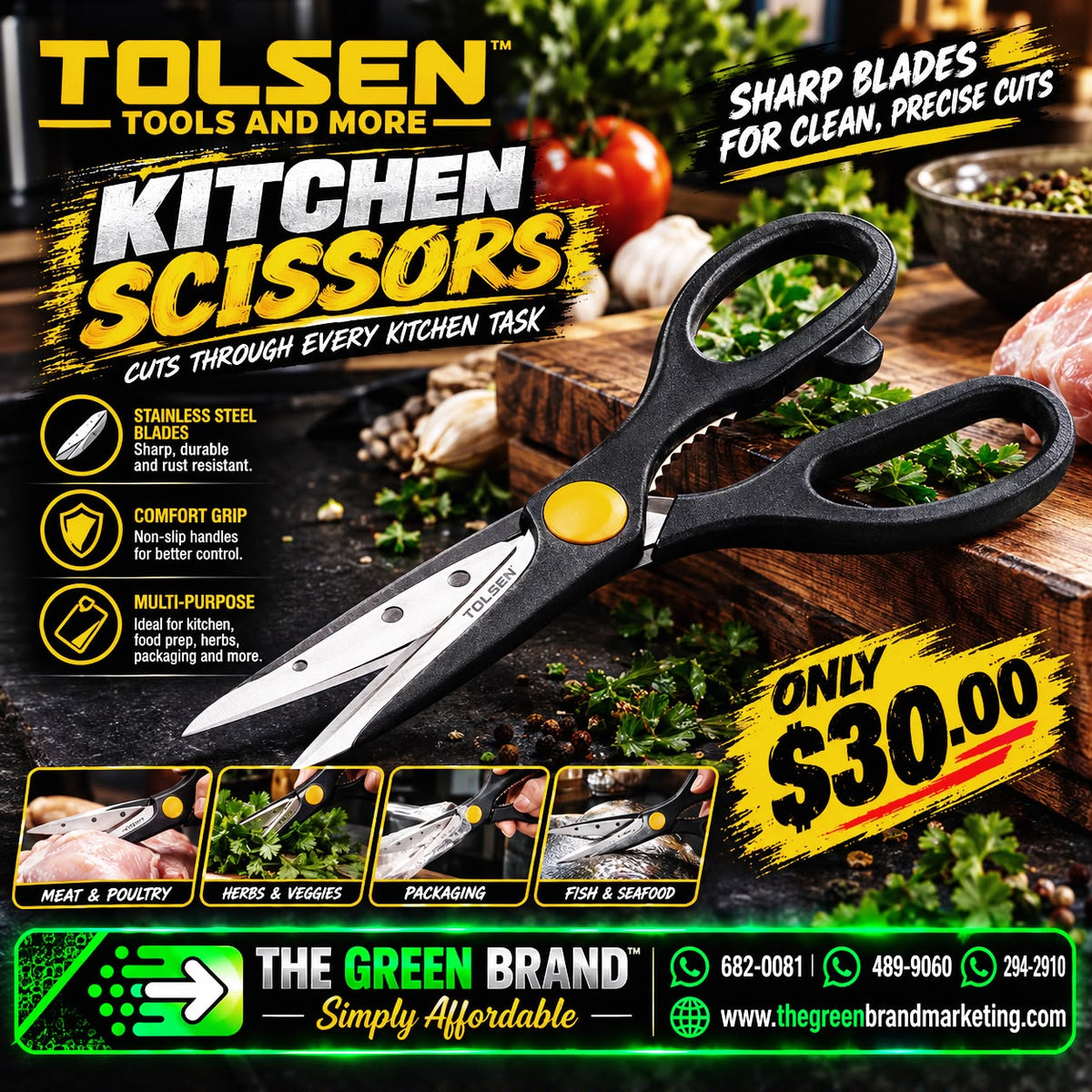Tolsen kitchen scissors
