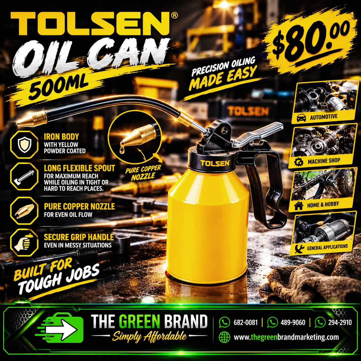 Tolsen oil can 500ml