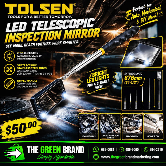 TOLSEN LED TELESCOPIC INSPECTION MIRROR