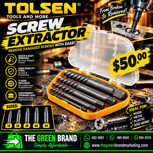 tolsen screw extrator set 4pc