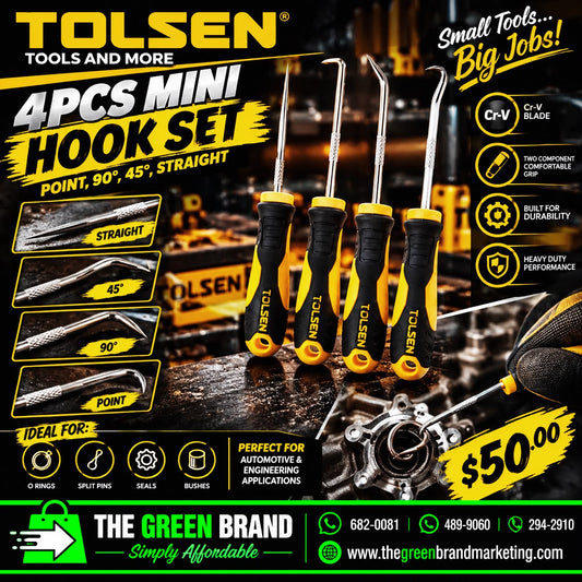 tolsen mini hook & pick set 4pc