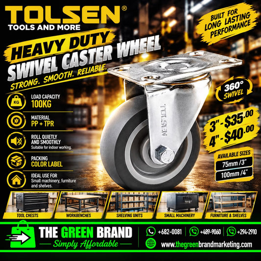 INCH HEAVY DUTY SWIVEL CASTER