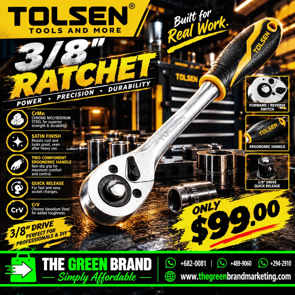 Tolsen 3/8 Rachet