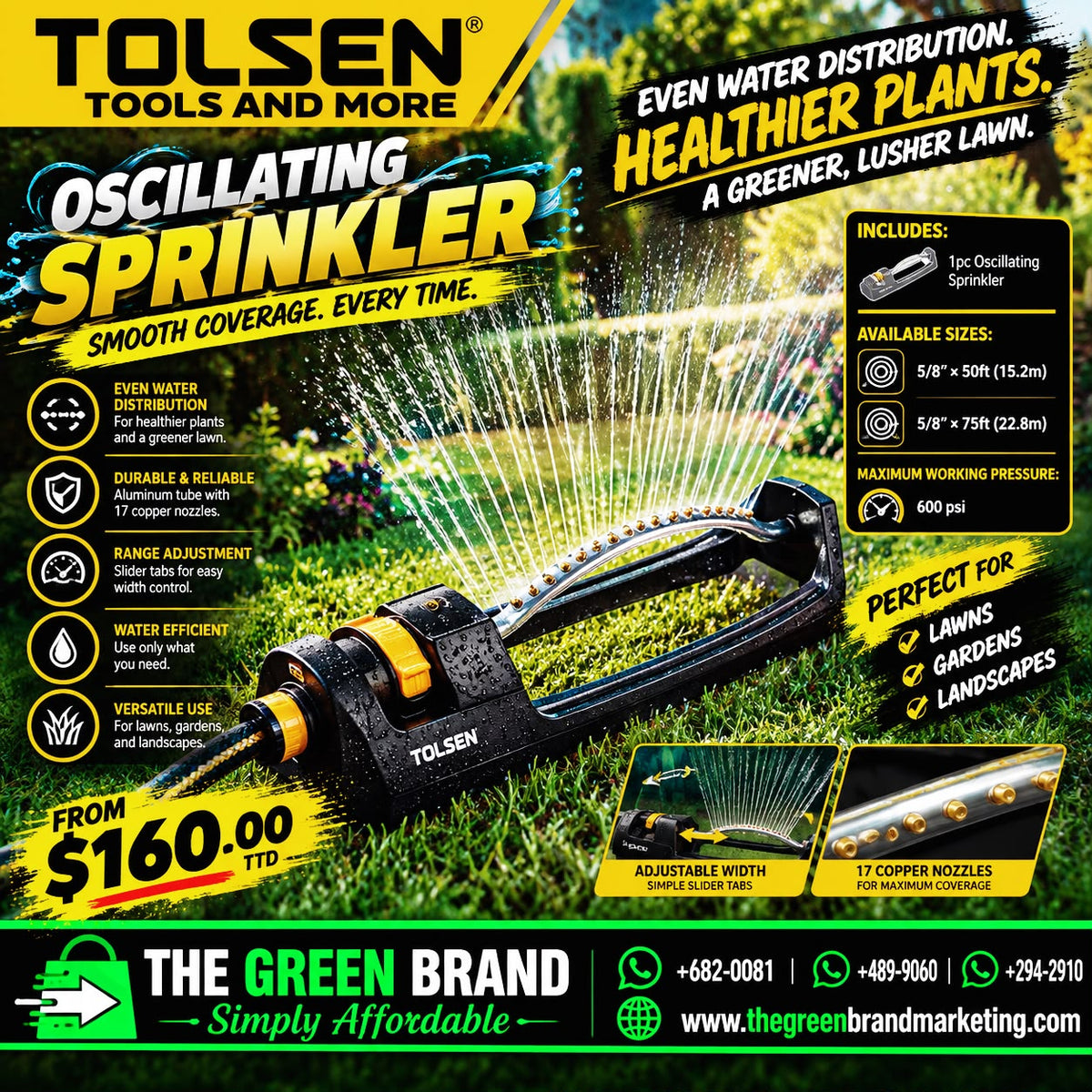 Tolsen Oscillating Sprinkler w/ Range Adjustment