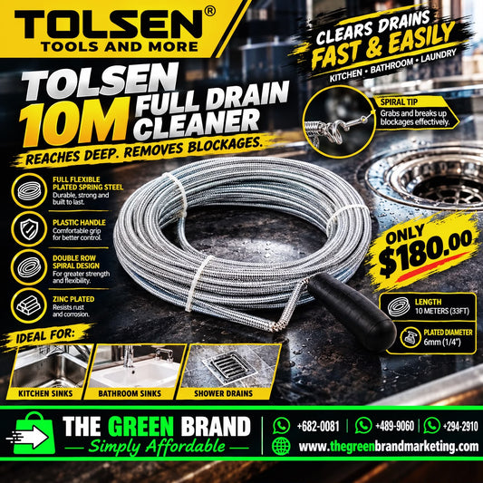 Tolsen 10m full drain cleaner