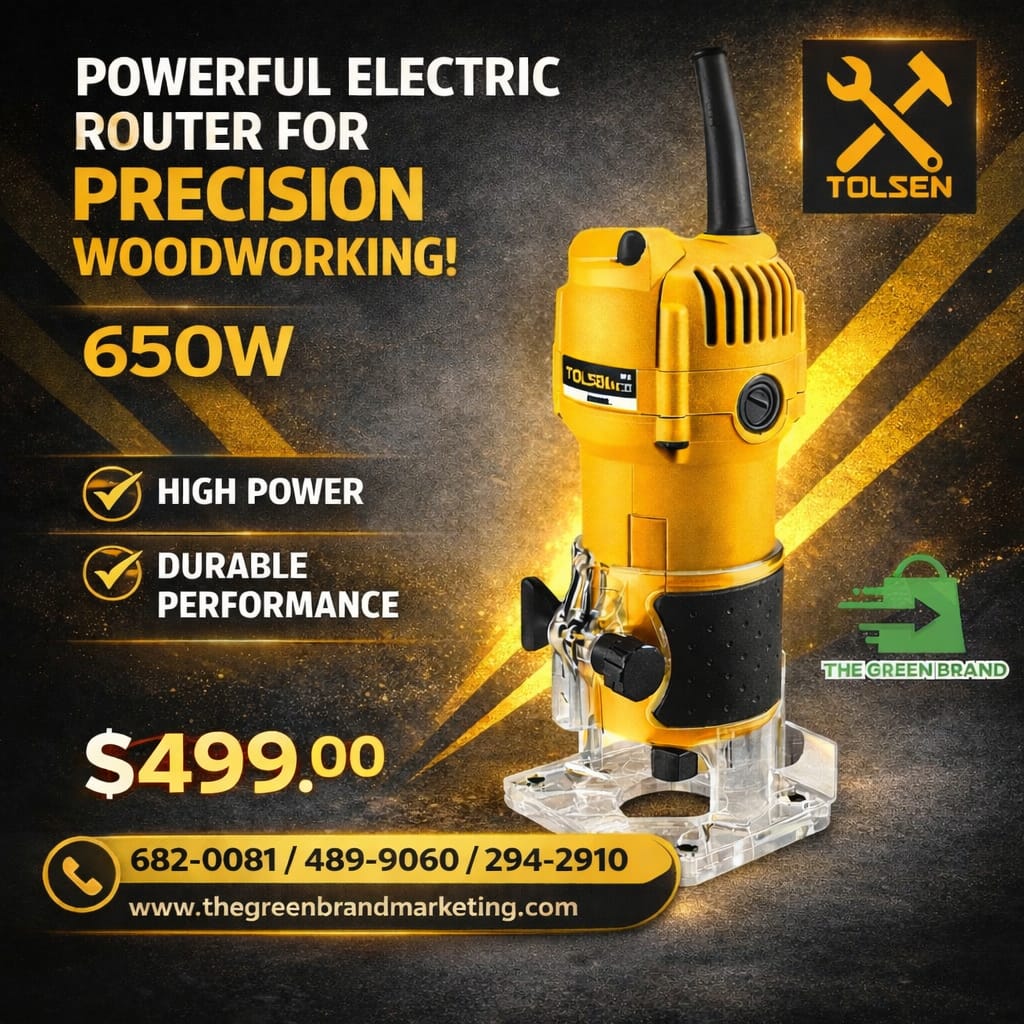 Tolsen 1/4" Laminate Trimmer 650W Wood Router Palm Router
