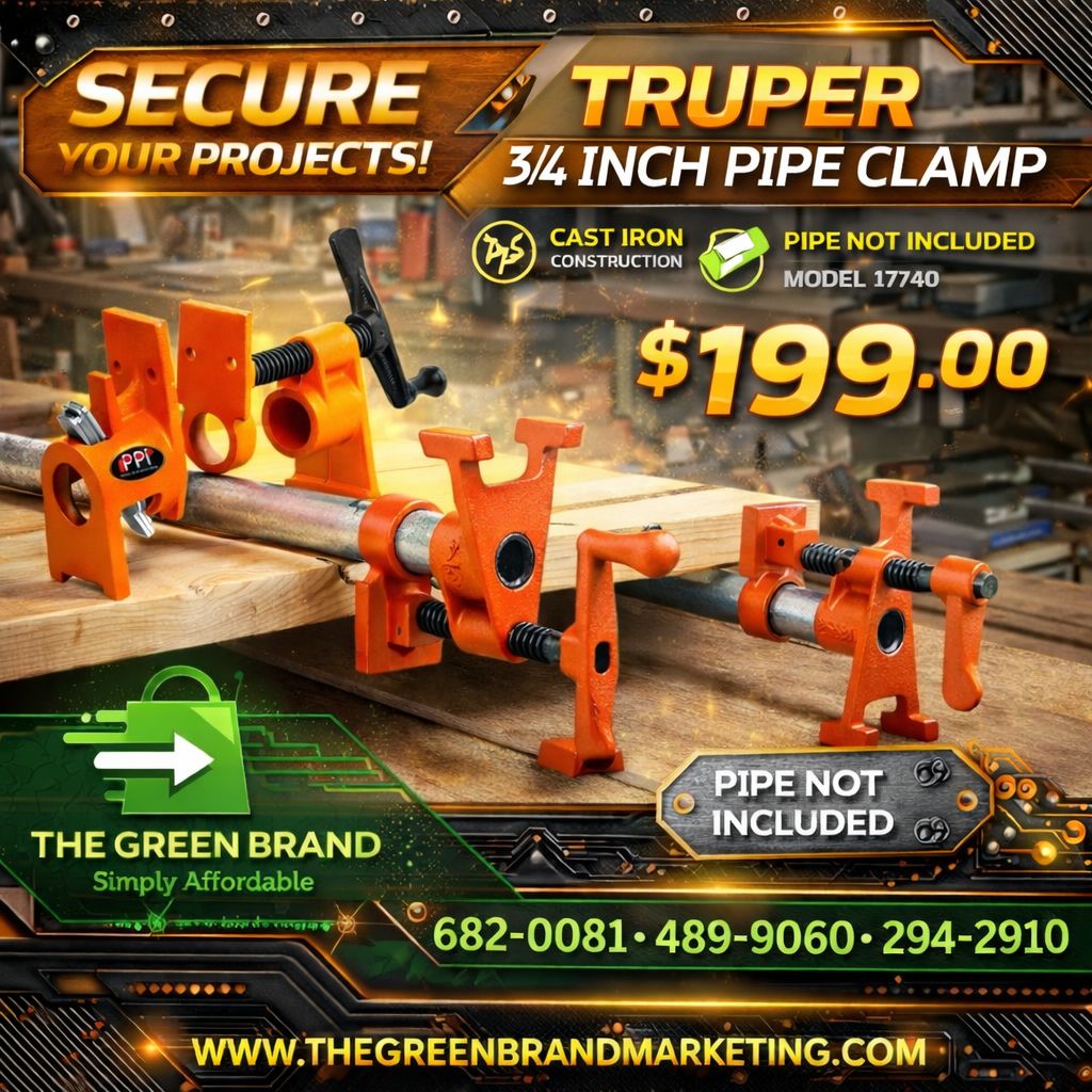 Truper 3/4" PIPE Clamp