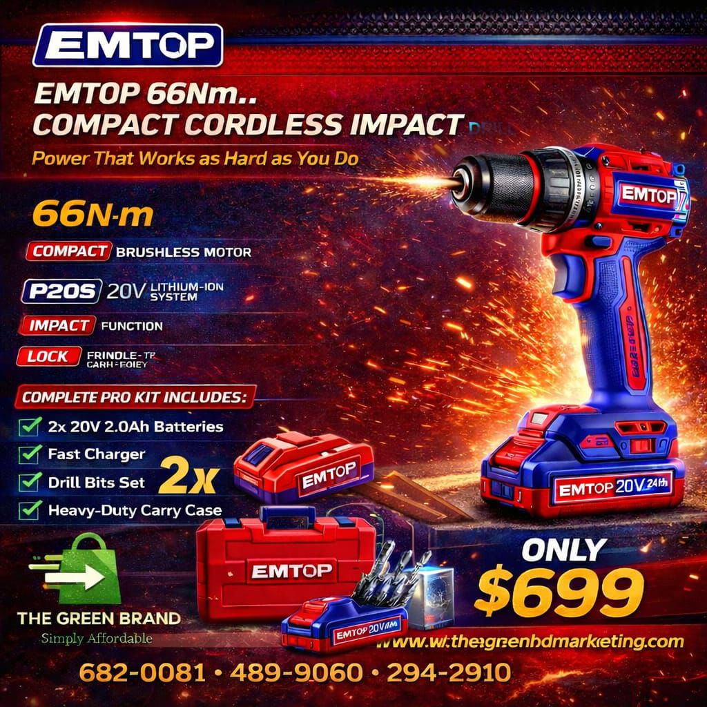 Emtop 20V Metal chuck drill