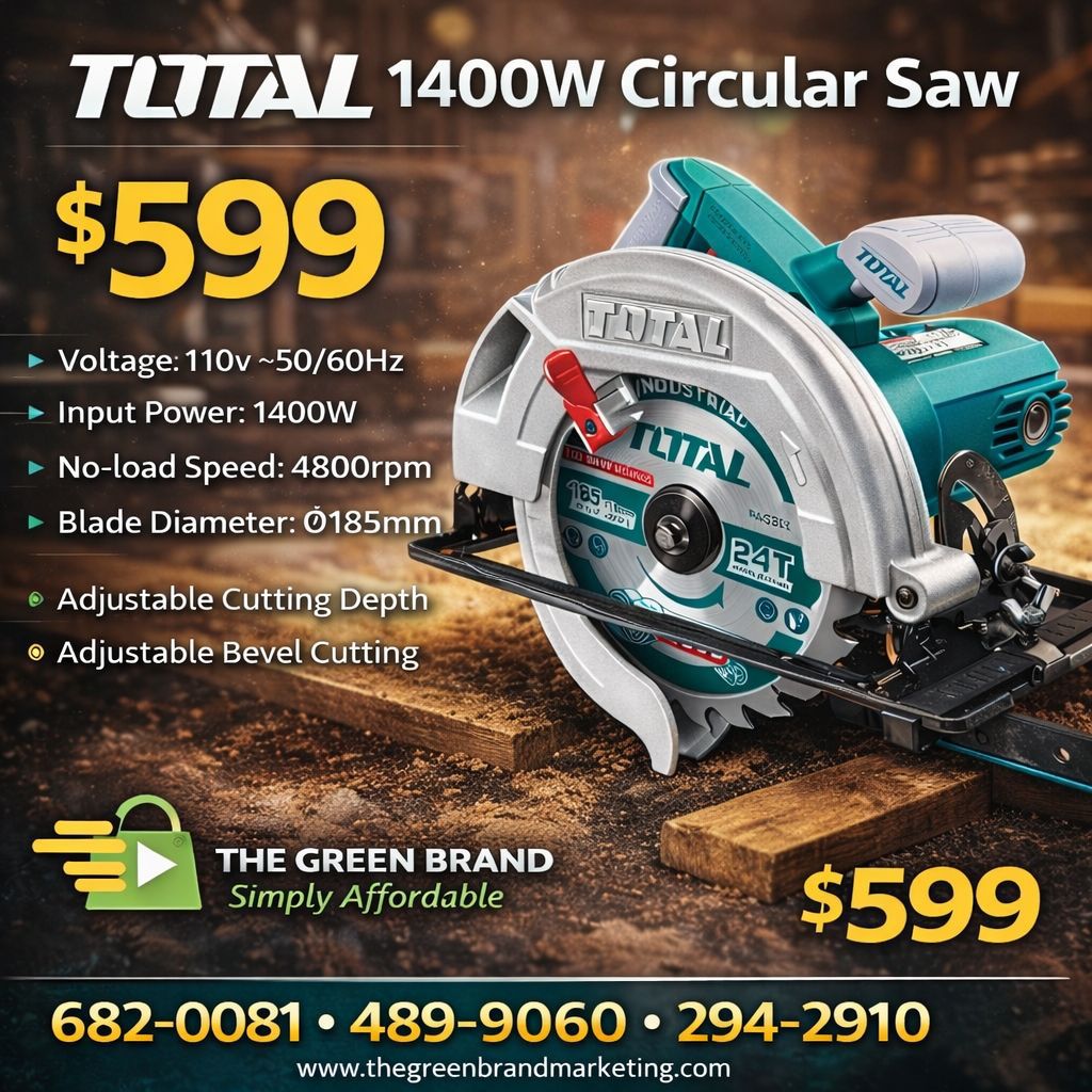 Total 1400w circular saw
