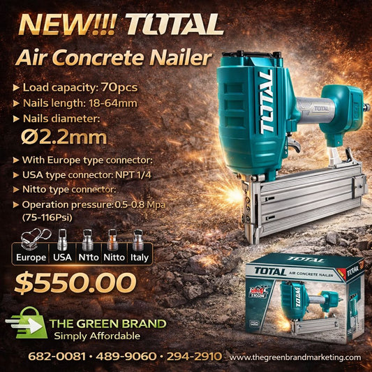 Total air concrete nailer