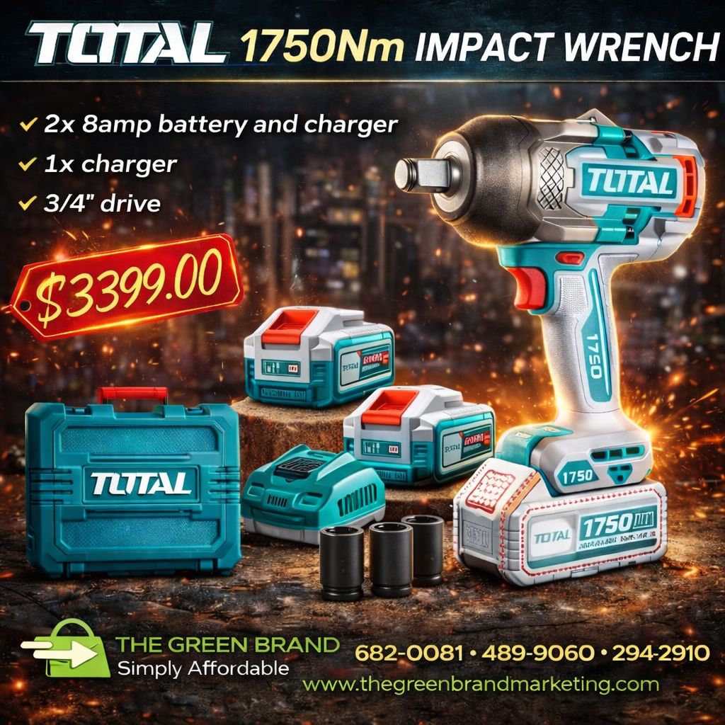 Total 1750nm impact wrench 3/4"