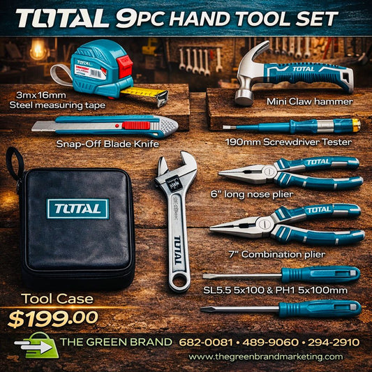 Total 9pc hand tool set