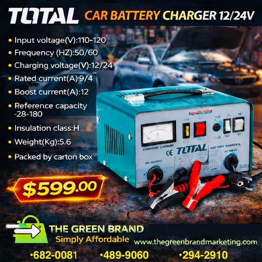 Total 12/24V  car battery charger