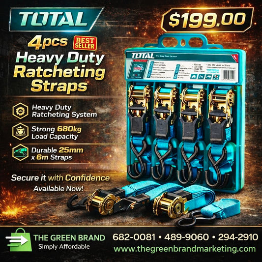 Total 4pc Ratchet strap down