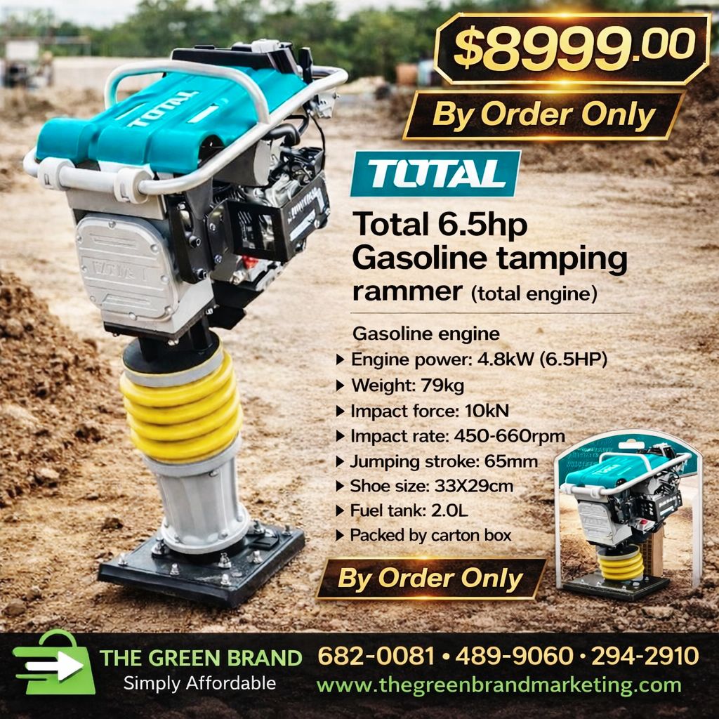Total 6.5hp Gasoline tamping rammer (total engine)