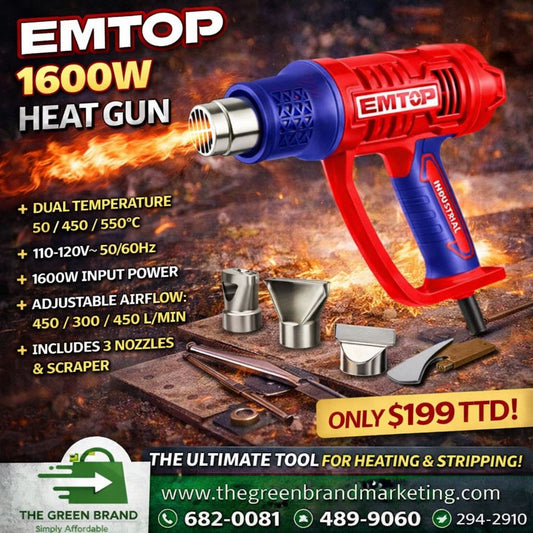 Emtop 1600w heat gun