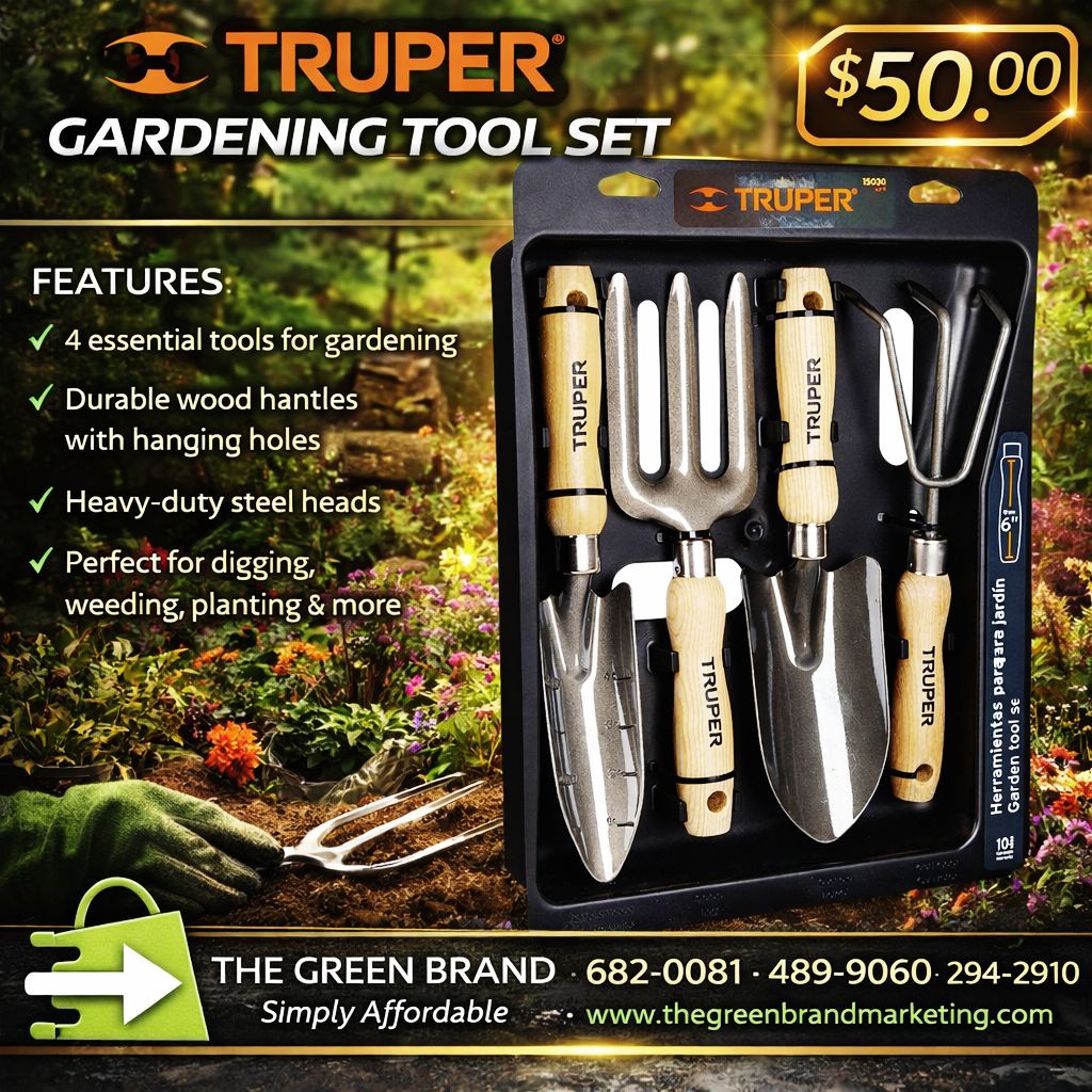 Truper 4 Piece garden tool set