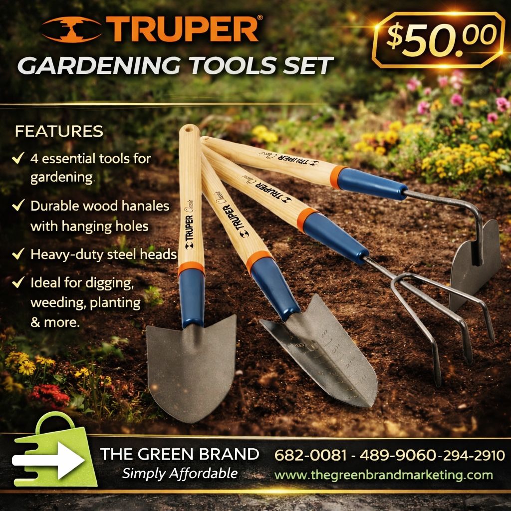 Truper 4 piece garden tool set (LONG)