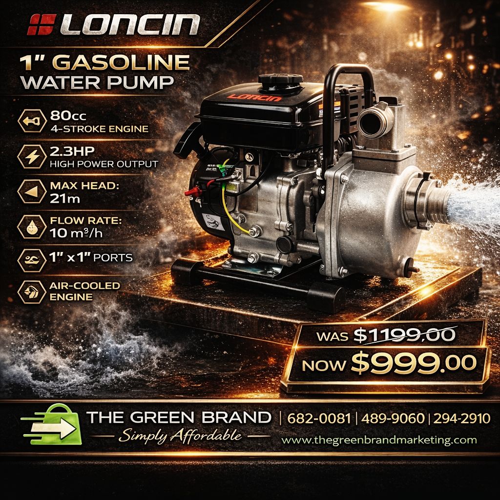 Loncin 1 inch gasoline water pump
